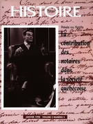 Cover of Réels ou fictifs : la contribution des notaires dans la société québécoise, Volume 3, Number 2, January 1998, pp. 3-51, Histoire Québec
