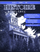Cover of Volume 12, Number 3, 2007, pp. 3-50, Histoire Québec
