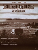 Cover of Volume 13, Number 3, 2008, pp. 3-50, Histoire Québec