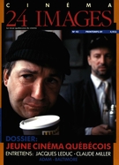 Cover of Jeune cinéma québécois, Number 42, Spring 1989, pp. 3-91, 24 images