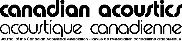 Logo for the journal Canadian acoustics / Acoustique canadienne