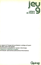 Cover of Number 9, Fall 1978, pp. 3-147, Jeu