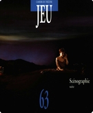 Cover of Scénographie, Number 63, 1992, pp. 5-185, Jeu