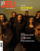 Cover for issue 'En choeur' of the journal 'Jeu'