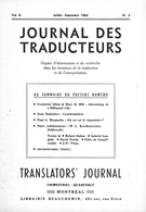 Cover of Volume 8, Number 3, 3e Trimestre 1963, pp. 75-107, Journal des traducteurs / Translators' Journal
