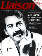 Cover of Les arts, les artistes et l’économie, Number 40, Fall 1986, pp. 3-64, Liaison