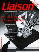 Cover of La création dans les universités, Number 44, Fall–September 1987, pp. 3-56, Liaison