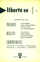 Cover of Volume 1, Number 4, July–August 1959, pp. 225-269, Liberté