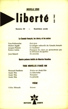 Cover of Le Canada français, les clercs, et les autres, Volume 4, Number 23, May 1962, pp. 291-384, Liberté