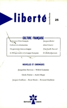Cover of Culture française, Volume 5, Number 1 (25), January–February 1963, pp. 2-77, Liberté