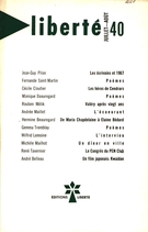 Cover of Volume 7, Number 4 (40), July–August 1965, pp. 330-391, Liberté