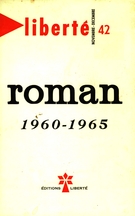 Cover of Roman 1960-1965, Volume 7, Number 6 (42), November–December 1965, pp. 459-587, Liberté