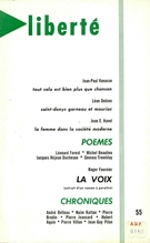 Cover of Volume 10, Number 1 (55), January–February 1968, pp. 2-73, Liberté