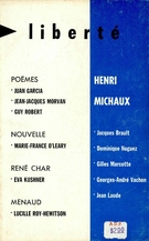 Cover of Henri Michaux, Volume 11, Number 6, November–December 1969, pp. 3-117, Liberté