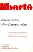 Cover of Volume 17, Number 6 (102), November–December 1975, pp. 3-112, Liberté