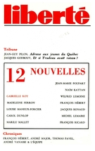 Cover of Douze nouvelles, Volume 21, Number 3 (123), May–June 1979, pp. 3-128, Liberté