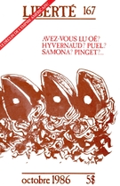 Cover of Volume 28, Number 5 (167), October 1986, pp. 4-120, Liberté