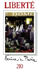 Cover of Écrire à Paris, Volume 35, Number 6 (210), December 1993, pp. 4-196, Liberté