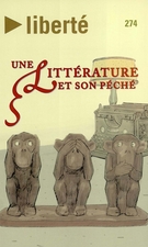 Cover of Une littérature et son péché, Volume 48, Number 4 (274), November 2006, pp. 3-117, Liberté