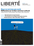 Cover of Nous ne sommes pas seuls, Number 300, Summer 2013, pp. 3-70, Liberté