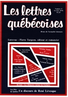 Cover of Number 9, February 1978, pp. 4-58, Lettres québécoises