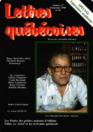 Cover of Number 17, Spring 1980, pp. 6-89, Lettres québécoises