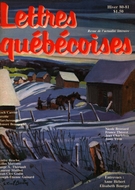 Cover of Number 20, Winter 1980–1981, pp. 9-106, Lettres québécoises