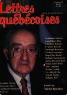 Cover of Number 30, Summer 1983, pp. 9-89, Lettres québécoises