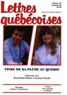 Cover of Number 43, Fall 1986, pp. 5-79, Lettres québécoises