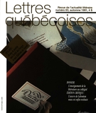 Cover of Number 63, Fall 1991, pp. 3-56, Lettres québécoises