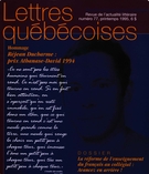 Cover of Number 77, Spring 1995, pp. 5-64, Lettres québécoises