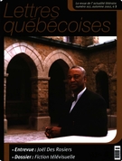 Cover of Number 107, Fall 2002, pp. 5-64, Lettres québécoises