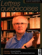 Cover of Number 121, Spring 2006, pp. 3-72, Lettres québécoises