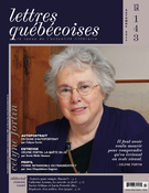 Cover of Number 143, Fall 2011, pp. 3-72, Lettres québécoises
