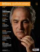 Cover of Number 145, Spring 2012, pp. 3-72, Lettres québécoises