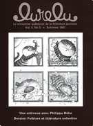 Cover of Volume 4, Number 3, Fall 1981, pp. 2-24, Lurelu