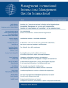 Cover of Gestion des Connaissances dans la Société et les Organisations, Volume 16, Special Issue, 2012, pp. 11-143, Management international / International Management / Gestiòn Internacional