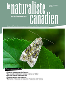 Cover of Volume 141, Number 2, Summer 2017, pp. 3-80, Le Naturaliste canadien