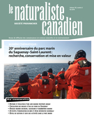 Cover of 20<sup>e</sup> anniversaire du parc marin du Saguenay–Saint-Laurent : recherche, conservation et mise en valeur, Volume 142, Number 2, Summer 2018, pp. 3-186, Le Naturaliste canadien