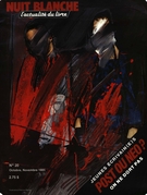 Cover of Jeunes écrivain(e)s : Post ou Néo?, Number 20, October–November 1985, pp. 2-80, Nuit blanche