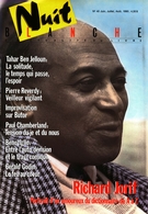 Cover of Number 40, June–July–August 1990, pp. 2-80, Nuit blanche, le magazine du livre