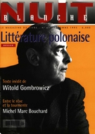 Cover of Littérature polonaise, Number 61, Fall 1995, pp. 2-88, Nuit blanche