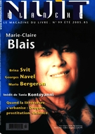 Cover of Number 99, Summer 2005, pp. 2-72, Nuit blanche