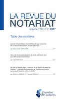 Cover of Volume 119, Number 2, 2017, pp. 277-396, Revue du notariat