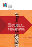 Cover of Mouvements sociaux et nouveaux acteurs politiques : incidences sur les pratiques de gouvernance autochtone, Volume 27, Number 1, Fall 2014, pp. VII-257, Nouvelles pratiques sociales