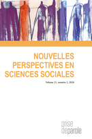 Cover for issue 'Sur le thème : « La phraséologie : réflexions et nouvelles perspectives »' of the journal 'Nouvelles perspectives en sciences sociales'
