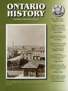 Cover of Volume 108, Number 1, Spring 2016, pp. 1-148, Ontario History