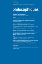 Cover of Littérature et connaissance, Volume 40, Number 1, Spring 2013, pp. 3-252, Philosophiques