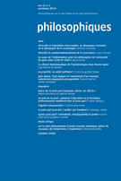 Cover of Volume 41, Number 1, Spring 2014, pp. 3-230, Philosophiques