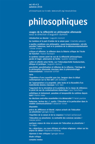 Cover of Dossier. Usages de la réflexivité en philosophie allemande, Volume 43, Number 2, Fall 2016, pp. 183-549, Philosophiques